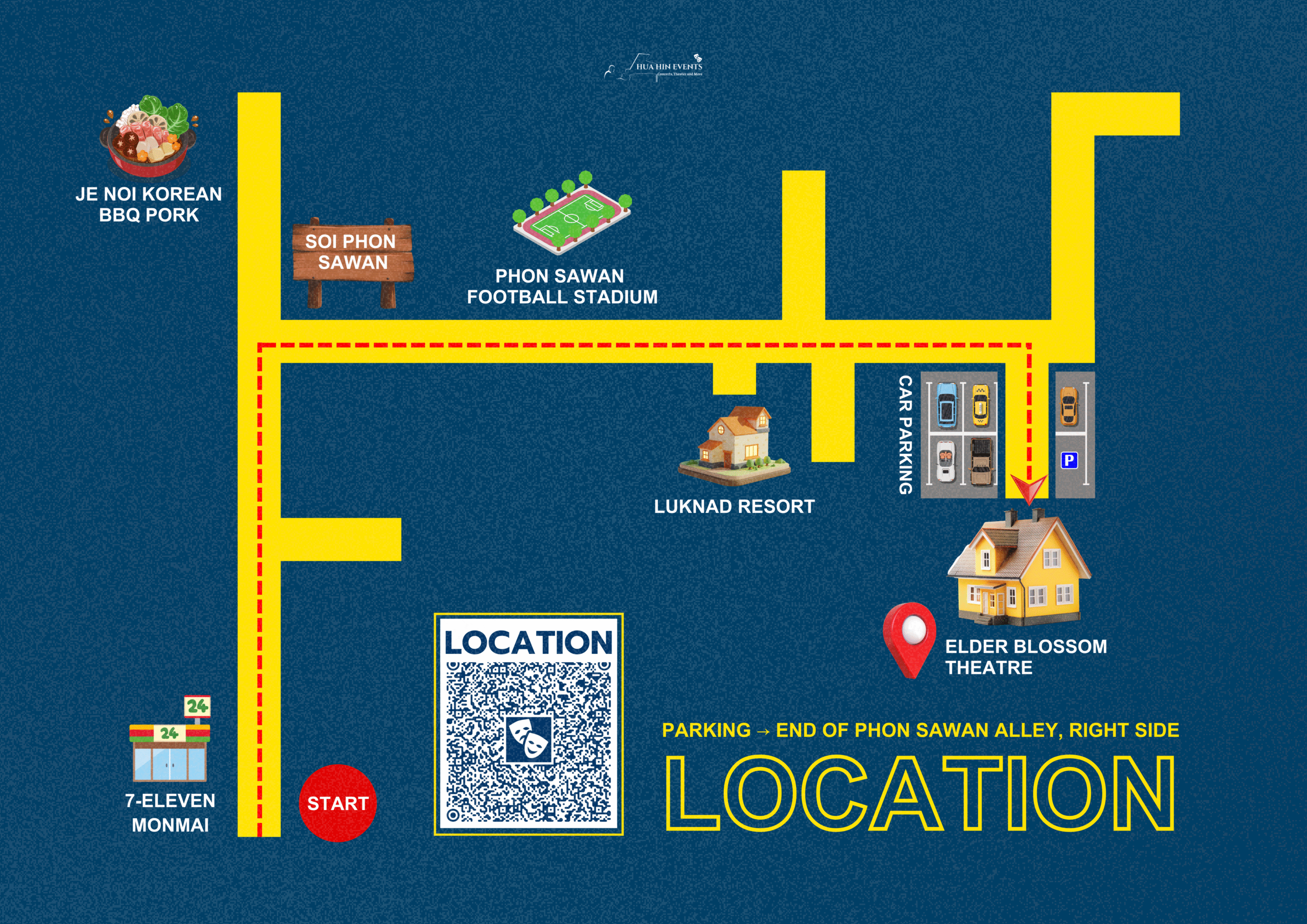 Hua Hin Events Landmarks Map